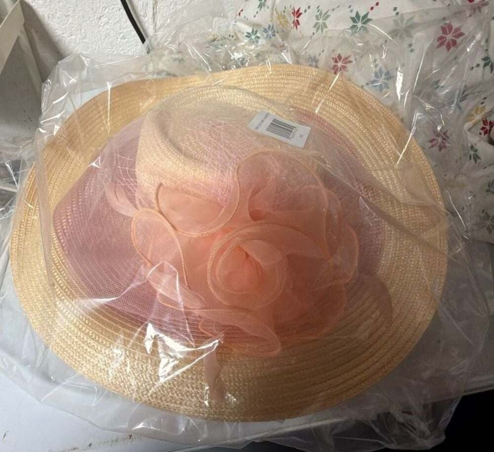 Wide Brim Organza Flower Tea Party Church Sun Hat Style FMH312302